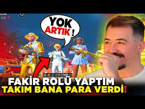 FAKİR ROLÜ YAPTIM… TAKIM BANA PARA VERDİ! 😳| PUBG MOBILE TROLL