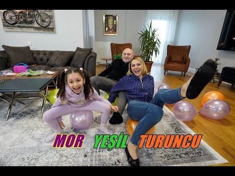 TEK RENK BALON PATLATMA CHALLENGE !