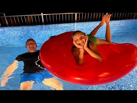 Lina İle Gece Havuz Keyfi Vlog! Prenses Lina