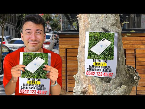 KAYIP TELEFON İLANIYLA YALANCILARI YAKALADIK ?!