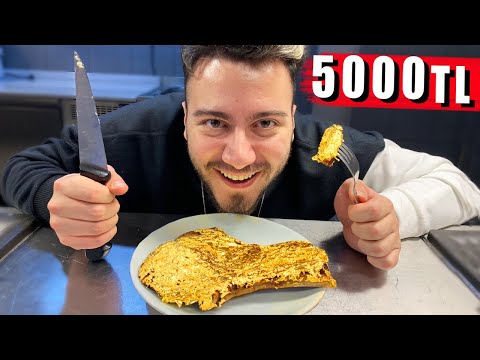5000 TL ALTIN KAPLAMA ET YEDİM #BunaDeğerMi