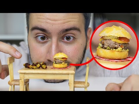 EN KÜÇÜK HAMBURGERİ YAPTIM (Minik Yemekler)