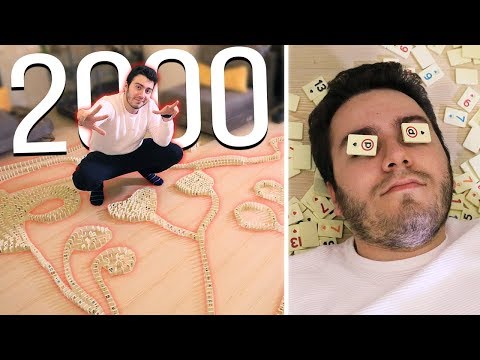 2000 TANE DOMİNO TAŞI DİZDİK !?