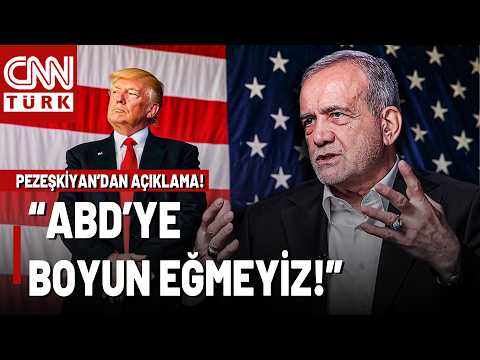 SON DAKİKA🚨İran Cumhurbaşkanı Pezeşkiyan'dan ABD'ye: Tehditle Müzakere Olmaz!