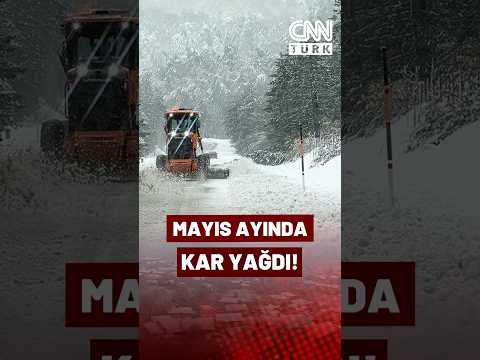 Türkiye'de Şaşırtan Manzara! Mayıs Ayında Kar Yağdı!