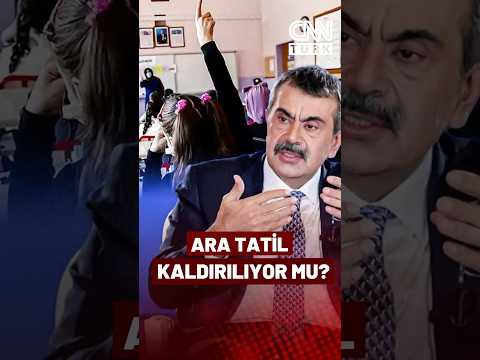 Ara Tatil Kaldırılıyor Mu? Yusuf Tekin: Ara Tatillerin Yaz Tatiline Eklenmesi Gündemde
