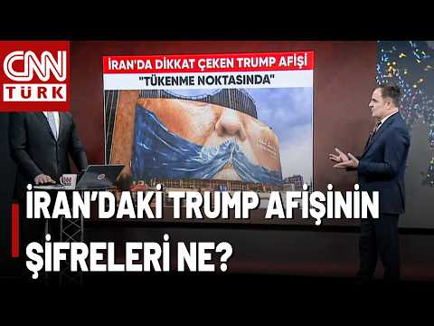 İran'da Dikkat Çeken Afiş: Trump'ın Ağzında Hürmüz ve "Tükenme Noktasında" İfadesi Ne Anlatıyor?