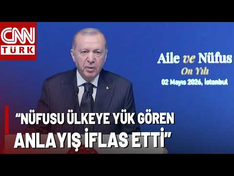 Cumhurbaşkanı Erdoğan'dan Nüfus Uyarısı: "Evlilik Yaşı Yükselmekte Boşanma Oranları Artmakta"