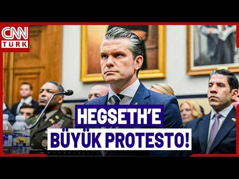 ABD Savaş Bakanı Hegseth'e Kongre'de Protesto! "Kendinden İğrenmen Gerekirdi Hegseth"