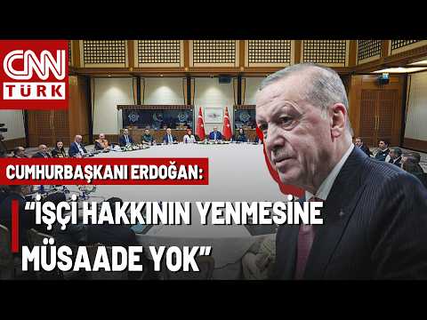 Erdoğan'dan 1 Mayıs Mesajı! Cumhurbaşkanı, İşçi ve İşveren Temsilcilerini Kabul Etti