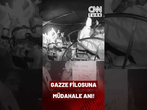 İsrail'in Sumud Filosu'na Müdahale Anı!