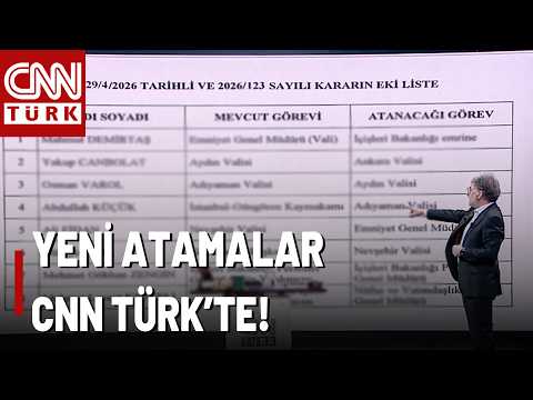 SON DAKİKA🚨Resmi Gazete'de Yayınlandı: Yeni Atamalar CNN TÜRK'te!