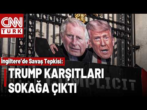 Kral Charles ABD Yolunda Protesto: Buckingham Sarayı Önünde Tepki Gösterdiler