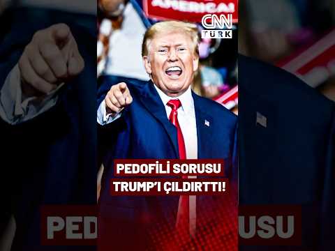 Trump'ı Çıldırtan Pedofili Sorusu! ABD Başkanı Soruyu Soran Sunucuya Hakaret Etti