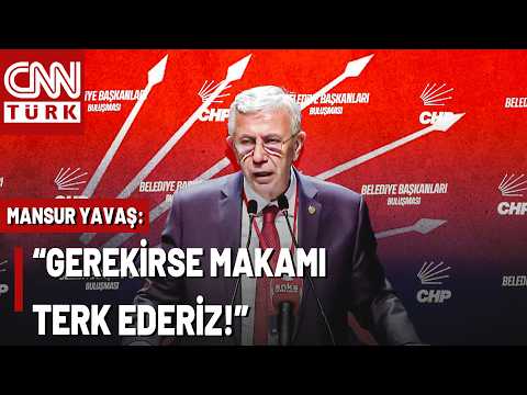 Mansur Yavaş'tan Dikkat Çeken Çıkış: Gerekirse İtibar İçin Makam Terk Etmeye Hazırız