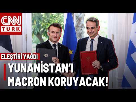 Macron Gözünü Atina'ya Dikti: "Yunanistan'ın Egemenliği Riskteyse Biz Buradayız"