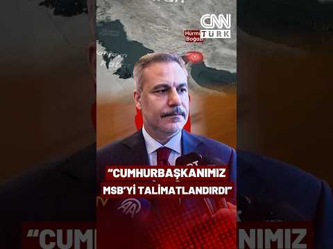 Hakan Fidan'dan "Hürmüz'deki Mayınlar" Açıklaması: Cumhurbaşkanımız MSB'yi Talimatlandırdı