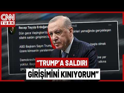 SON DAKİKA🚨Cumhurbaşkanı Erdoğan: Trump'a Saldırı Girişimini Kınıyorum