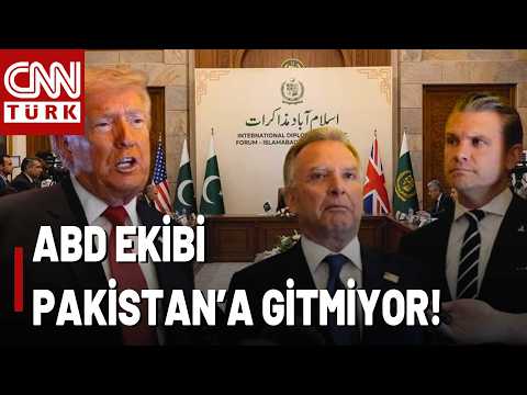 SON DAKİKA🚨 ABD Ekibi Pakistan'a Gitmiyor! Trump: İran İle Görüşmeleri İptal Ettim!