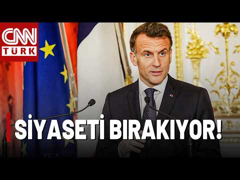 Fransa Cumhurbaşkanı Macron'dan Çarpıcı Adım: Siyaseti Bırakıyor!