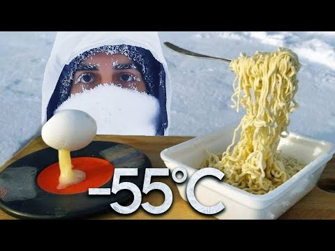 －55℃の場所で8つのクレイジーな実験をしてみた！世界で最も寒い都市、ヤクーツク