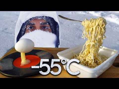 -55°C'de İnanılmaz 8 Deney! (Dünyanın en soğuk şehri: Yakutsk)
