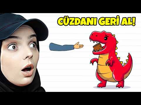 ZOR ZEKA TESTİ! DİNOZOR ISIRMADAN CÜZDANI AL!! 😱🦖