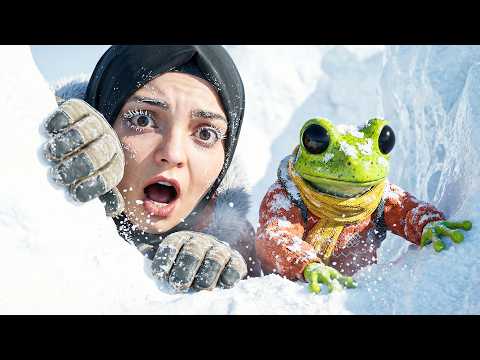 KURBAĞALAR KARDAN NEFRET EDER!🐸❄️
