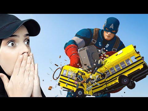 KAPTAN AMERİKA VS OTOBÜS! 😱🚌