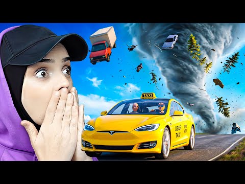 DEV FIRTINADAN TAKSİ İLE KAÇTIK! 😱🌪️