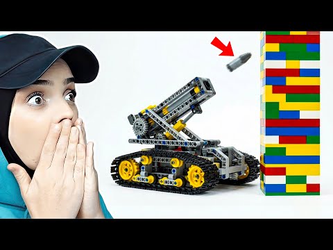 LEGO ARAÇLARLA DEV KULE YIKMAK! 😱💥
