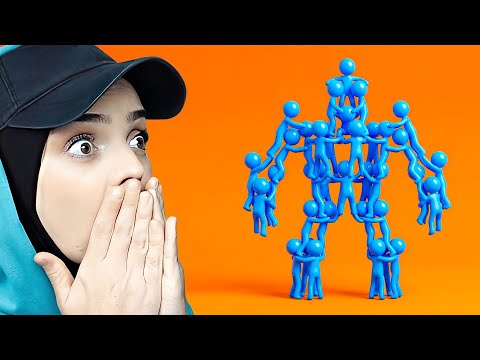 ÇÖP ADAMLAR BİRLEŞTİ VE DEV ROBOT OLDU! 😱🤖
