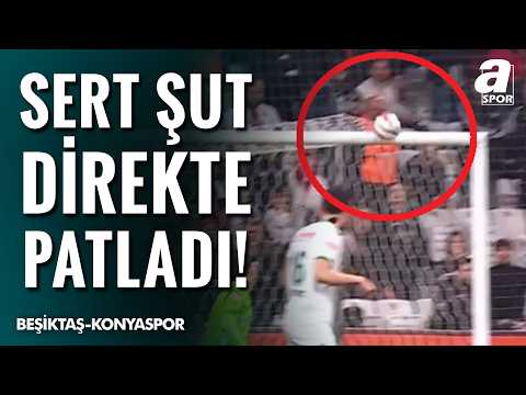 Beşiktaş’ta El Bilal Toure’nin Sert Şutu Direkte Patladı! (Beşiktaş-Konyaspor)