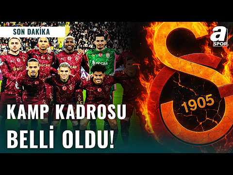 SON DAKİKA | Galatasaray'ın Samsunspor Maçı Kamp Kadrosu Belli Oldu! O Flaş İsim Kadroda Yok...