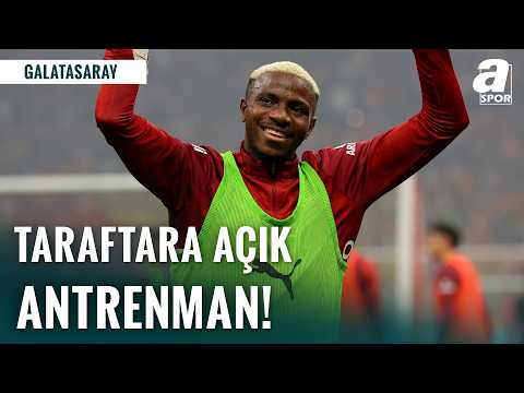 Galatasaray Taraftara Açık Antrenman Gerçekleştiriyor! İşte Canlı Görüntüler!