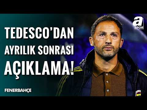 Fenerbahçe'de Tedesco'dan Ayrılık Sonrası Flaş Açıklama! "Sözleşme Uzatma İhtimalini Konuşuyorduk"