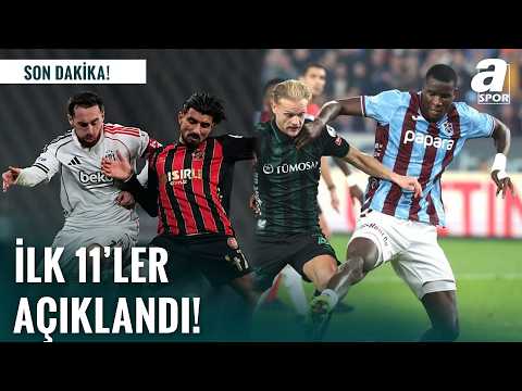 Konyaspor-Trabzonspor, Beşiktaş-Karagümrük Maçının İlk 11'leri Açıklandı!