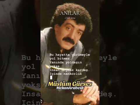 Müslüm Gürses karışık arabesk şarkılar