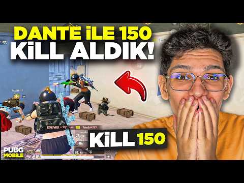 DANTE İLE 150 KİLL ALDIK! RANK MAÇINDA - PUBG MOBİLE