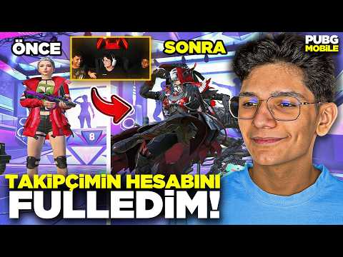 EVİMİ BASAN 13 YAŞINDAKİ TAKİPÇİMİN HESABINI FULLEDİM! ( 40.000 uc ) - PUBG MOBİLE