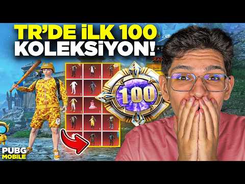 TR'DE İLK 100 KOLEKSİYON HESAP! HER ŞEY VAR - PUBG MOBİLE