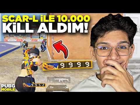 SONUNDA SCAR-L İLE 10.000 KİLL ALDIM! MASTER OLDUU - PUBG MOBİLE