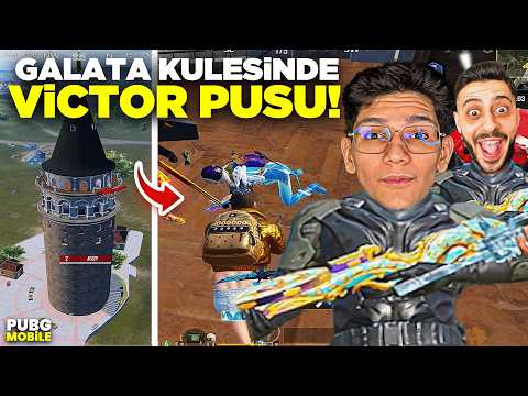 EKİPLE GALATA KULESİNDE VİCTOR PUSU! KÜFÜR YEDİK - PUBG MOBİLE