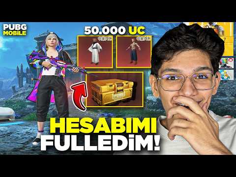 OYUNDAKİ BÜTÜN SANDIKLARI AÇTIM ( hesabım fullendi ) ! 55.000 UC - PUBG MOBİLE