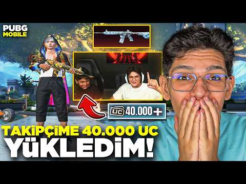 EVİMİ BASAN TAKİPÇİMİN HESABINA 40.000 UC ALDIM!! - PUBG MOBİLE