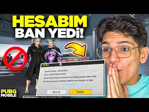 HESABIM BAN YEDİ! BÜTÜN EMEKLERİM BOŞA GİTTİ - PUBG MOBİLE