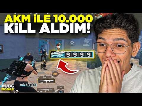 AKM İLE 10.000 KİL ALDIM! MASTER OLDU - PUBG MOBİLE