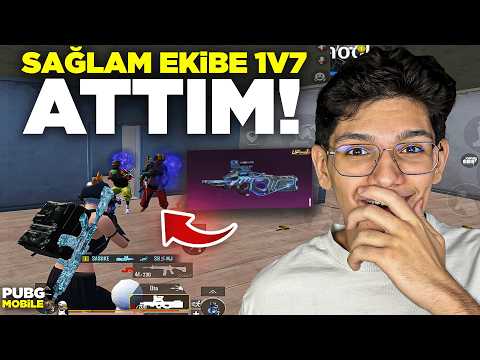 P90 ALIP TOKİYİ BASTIM! SAĞLAM EKİBE 1V7 ATTIM - PUBG MOBİLE