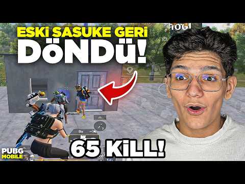 ESKİ SASUKE GERİ DÖNDÜM! TEK BAŞIMA 65 KİLL - PUBG MOBİLE