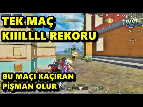 TEK MAÇ KIIILLL REKORU  ! BU MAÇI KAÇIRAN PİŞMAN OLUR BATUR GAME SOLO SQUAD PUBG MOBİLE